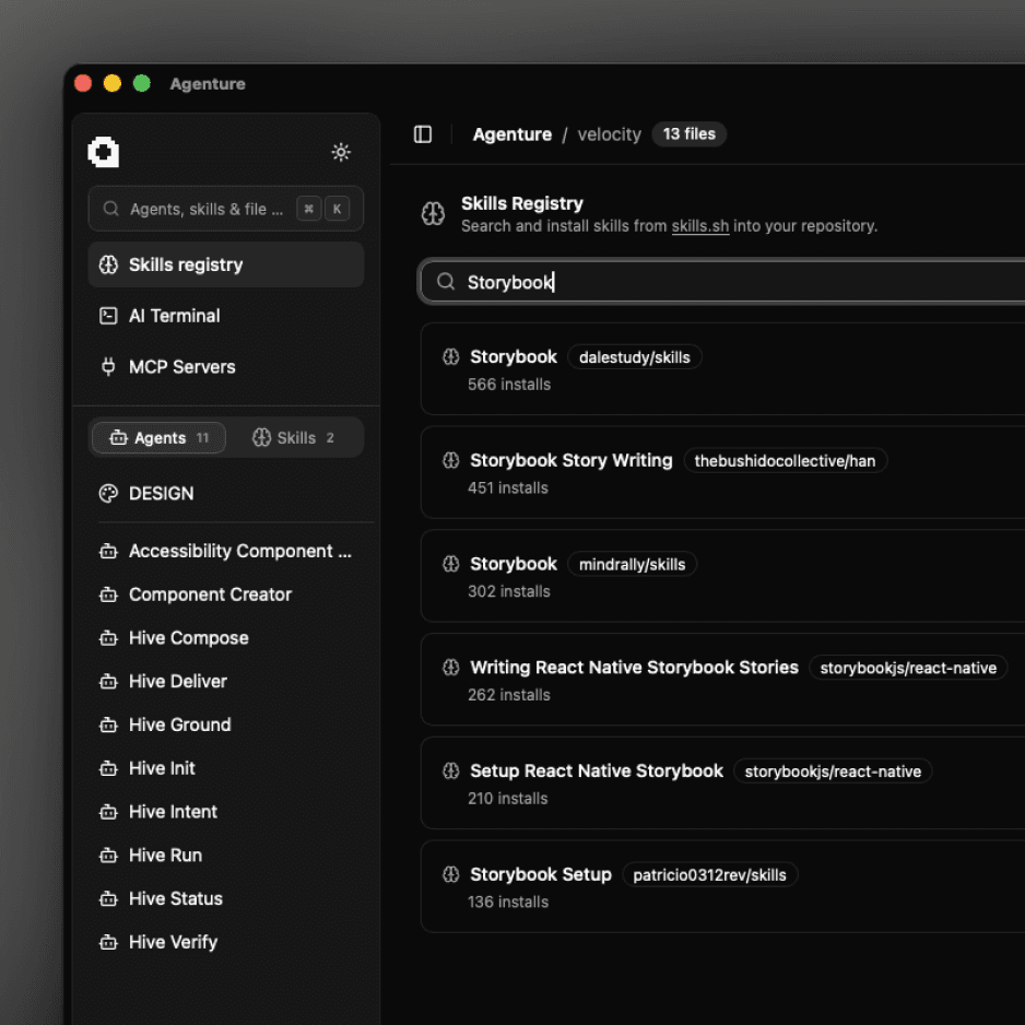 Skills Registry screenshot